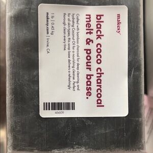 Black Coco Charcoal Melt & Pour Base